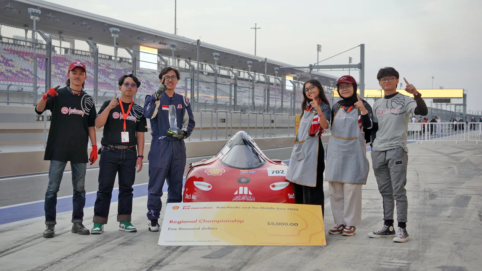 Tim Apatte Elang Energi UB Sukses Jadi Juara Di Shell Eco Marathon Asia