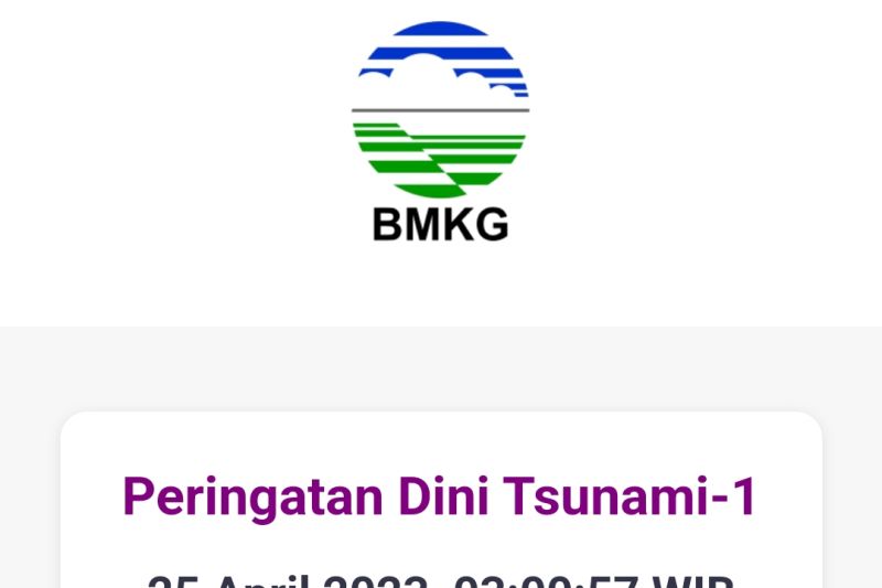 BMKG Akhiri Peringatan Dini Tsunami Wilayah Sumatera Utara - Malang ...