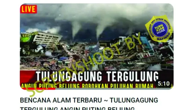 [SALAH] Puluhan Rumah di Tulungagung Roboh Akibat Puting Beliung Pada 11 Maret 2024