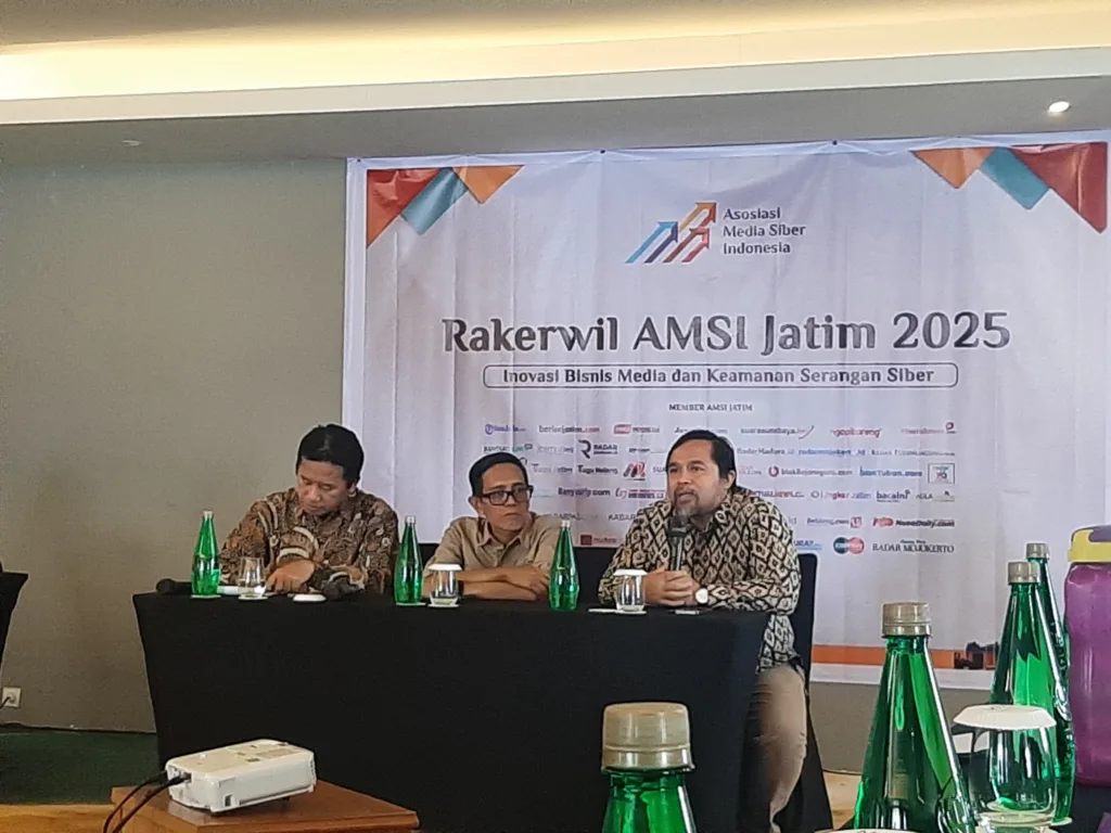 Rakerwil AMSI Jatim 2025, Usung Tema Inovasi Bisnis Media dan Keamanan Serangan Siber 1 Malang Posco Media