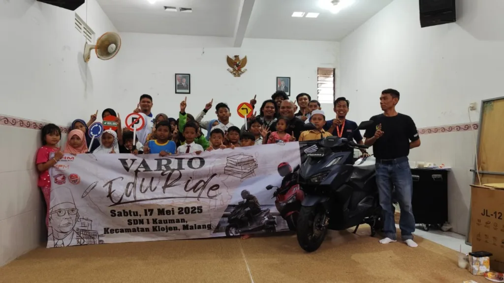Vario EduRide 2025; Bikers Honda Malang Ajak Pelajar Belajar dan Berbagi 1 Malang Posco Media
