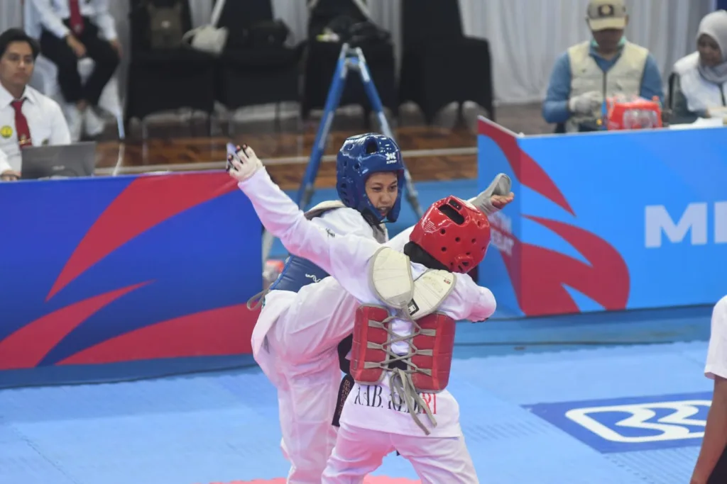 Atlet Cabor Taekwondo Kota Malang Sumbang Emas dan Perak di Porprov IX 1 Taekwondo Kota Malang