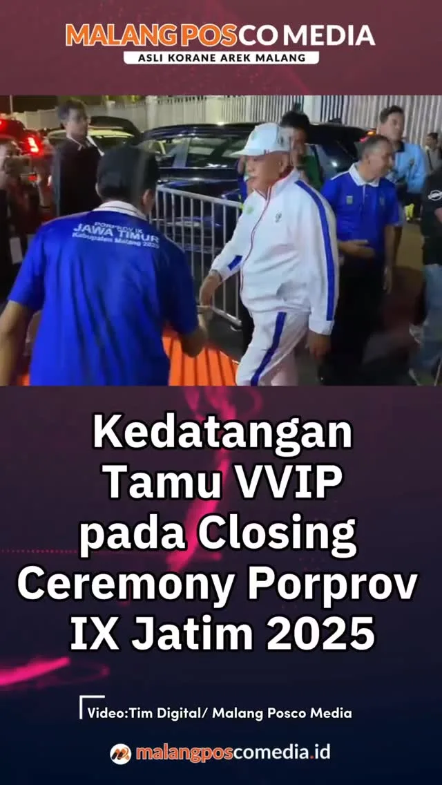 Kedatangan Tamu VVIP pada Closing Ceremony Porprov IX Jatim 2025