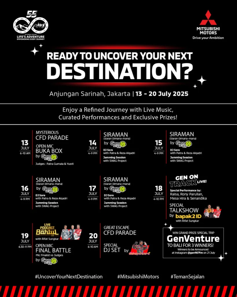 Mystery Box Terakhir Mendarat di Sarinah, Jelang “Uncover your Next Destinations” – World Premiere kendaraan terbaru Mitsubishi Motors 1 Malang Posco Media
