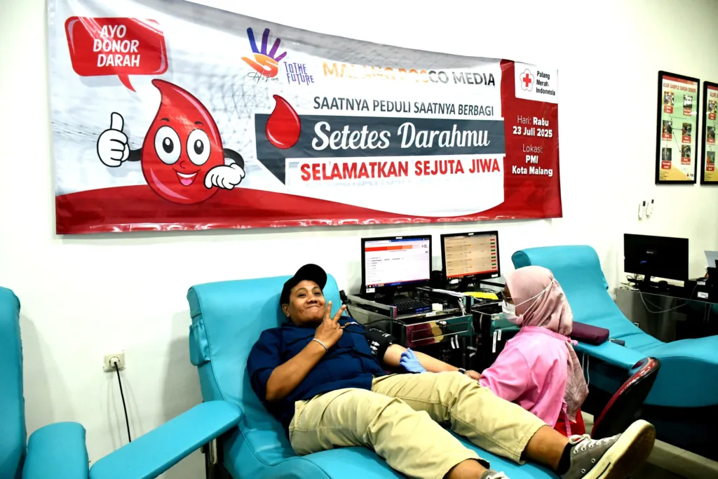 Malang Posco Media Gelar Donor Darah, Rangkaian HUT ke-5 'Hi Five to The Future' 3 Malang Posco Media