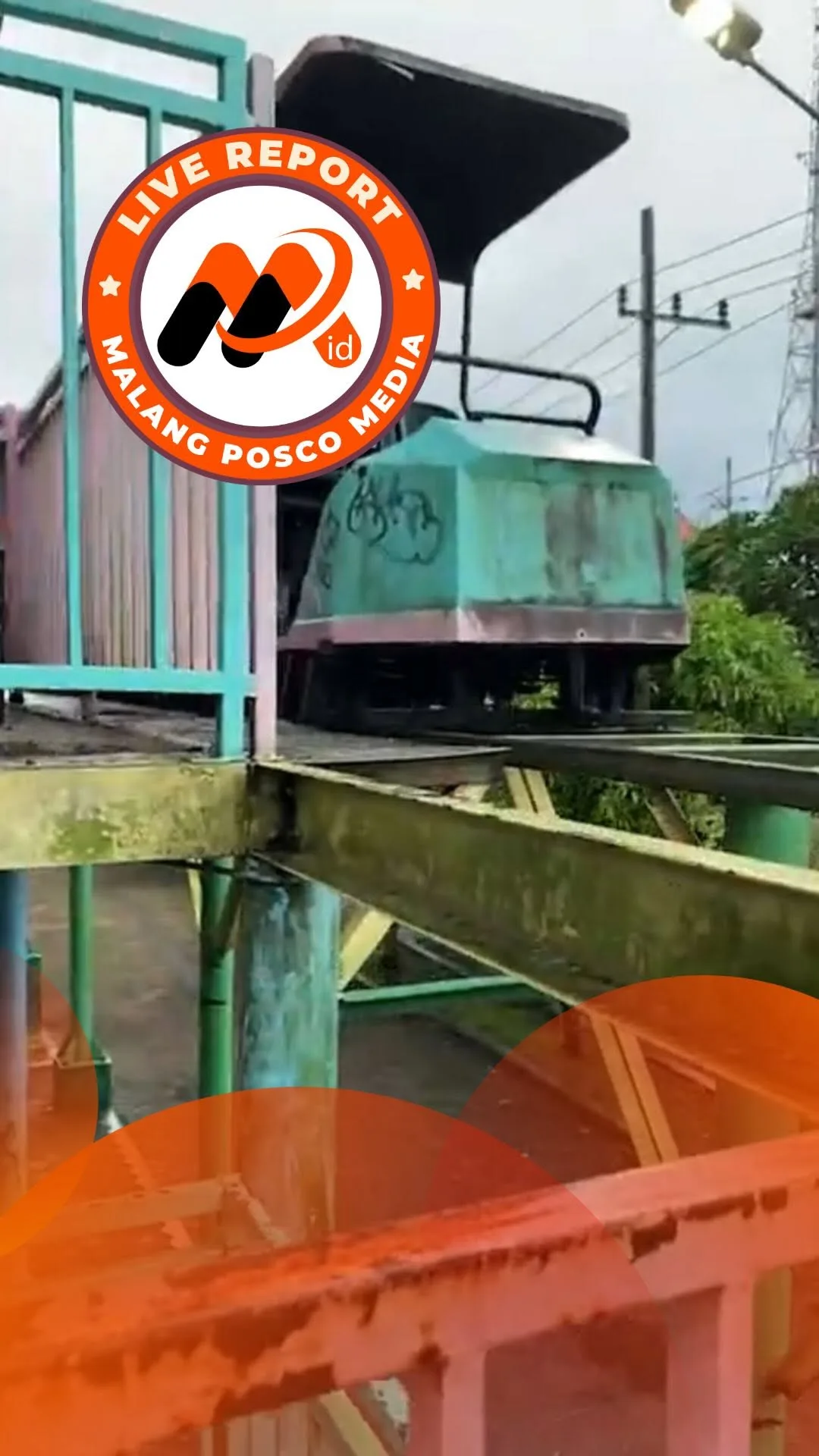 Live Report, Kondisi Sky Bike Taman Merjosari Terbengkalai