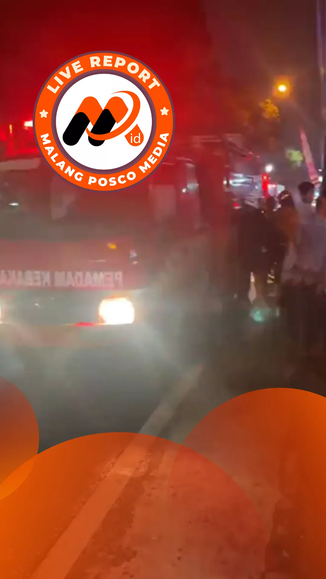 Live Report Kebakaran Gudang di Singosari