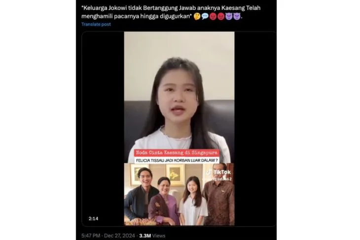CEK FAKTA! Video Pengakuan Felicia Tissue Diminta Menggugurkan Kandungan